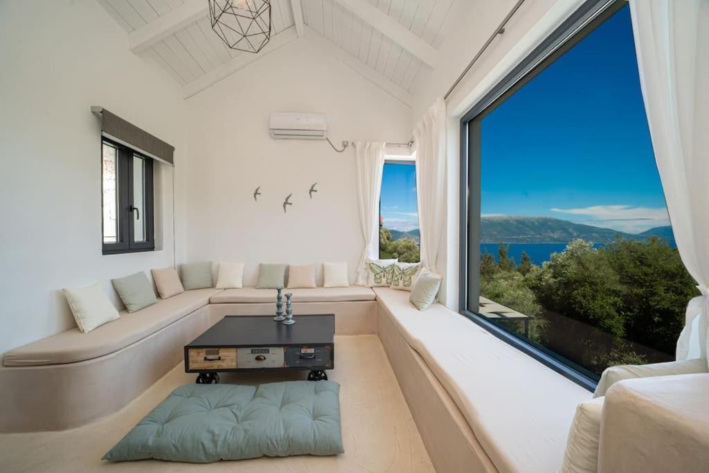 Villa Elisabeth Sea View Private Pool Fiskardo Kefalonia Katsaráta Eksteriør bilde