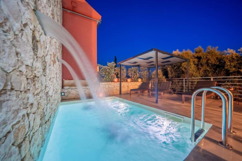 Villa Elisabeth Sea View Private Pool Fiskardo Kefalonia Katsaráta Eksteriør bilde