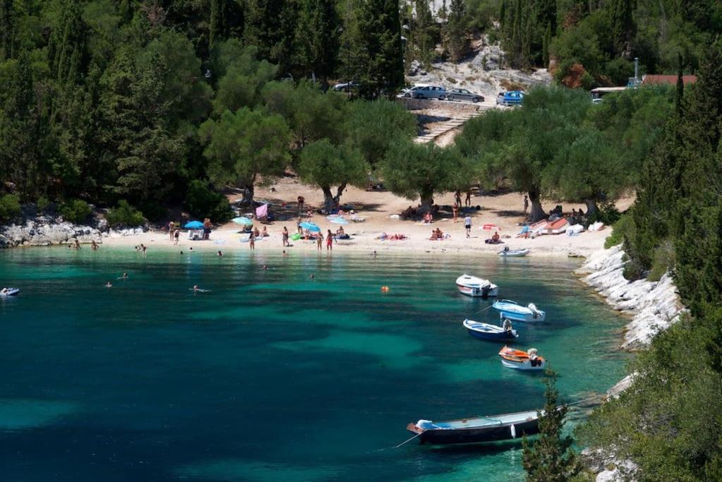 Villa Elisabeth Sea View Private Pool Fiskardo Kefalonia Katsaráta Eksteriør bilde
