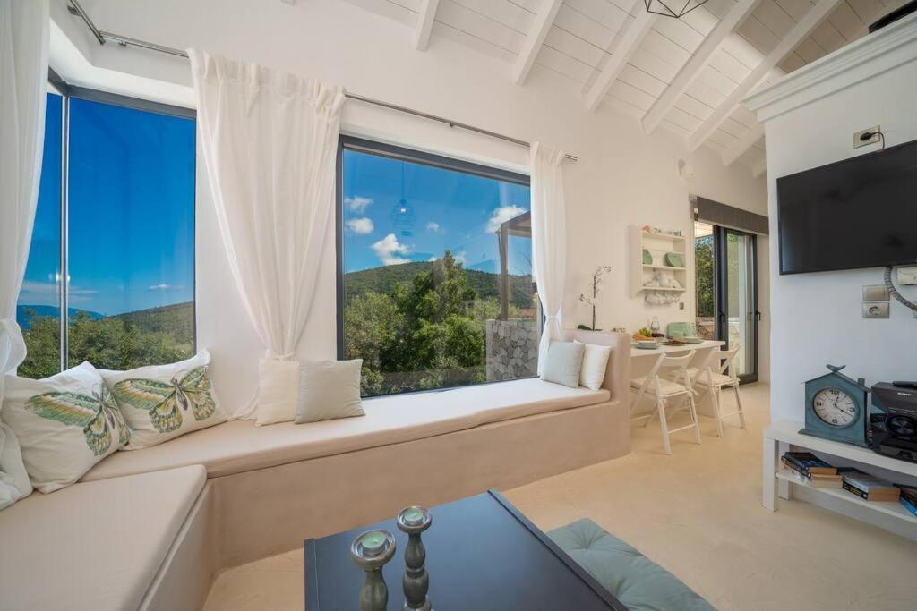 Villa Elisabeth Sea View Private Pool Fiskardo Kefalonia Katsaráta Eksteriør bilde